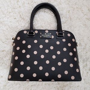 Kate Spade Black & Cream Polka Dot Bag